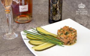 Salmon_Tartar_Palacio_Marques_de_Viana_EVOO